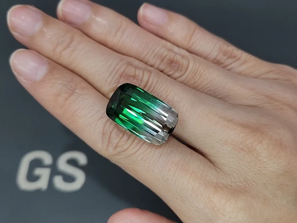 Large tourmaline Bi-color cushion cut 24,480 carats, Afghanistan  Image №2