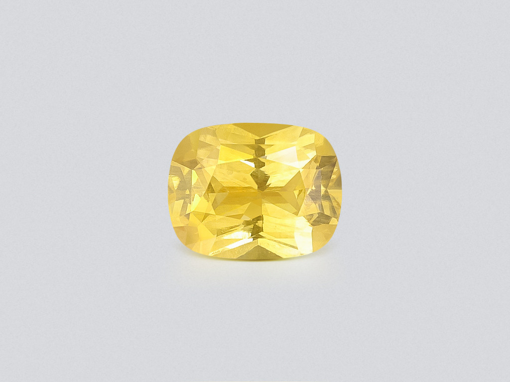 Sapphire Vivid Yellow  cushion cut 1.55 carats, Sri Lanka Image №1