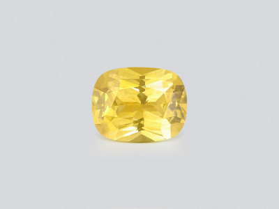 Sapphire Vivid Yellow  cushion cut 1.55 carats, Sri Lanka photo