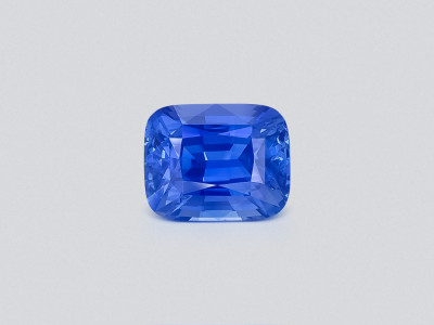 Collectible unheated Cornflower Blue sapphire in cushion cut 22 carats, Sri Lanka, GRS photo