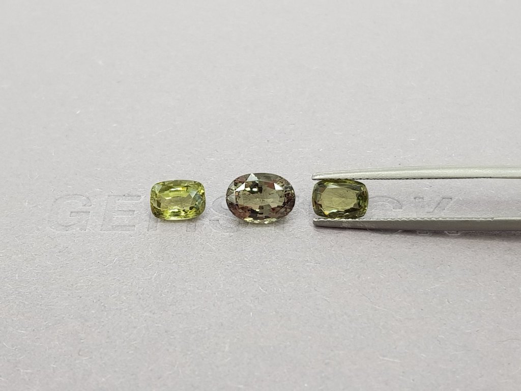 Jewelry set chrysoberyl 4.05 ct, Sri Lanka Image №2