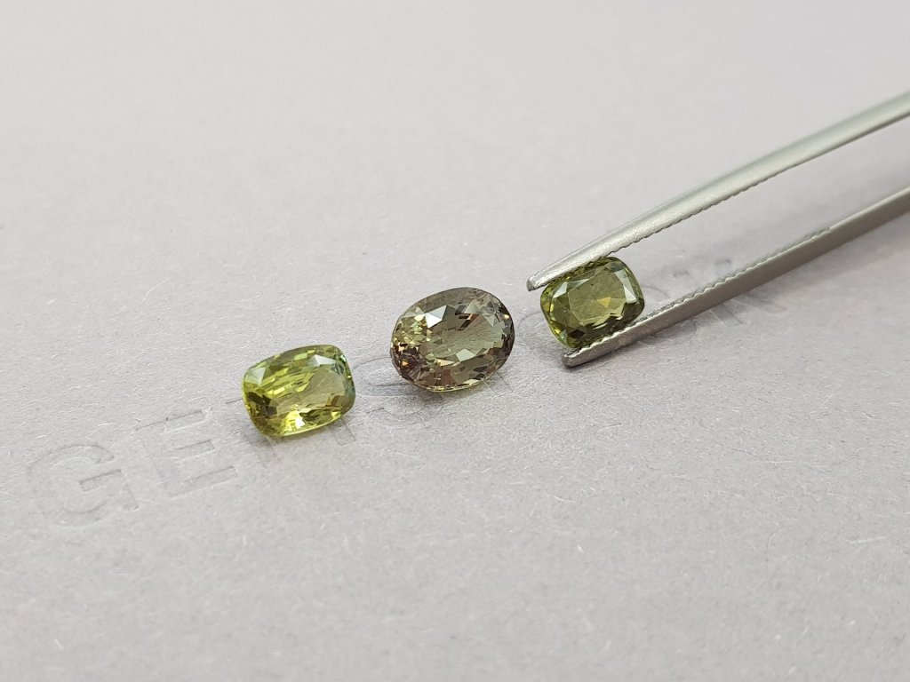 Jewelry set chrysoberyl 4.05 ct, Sri Lanka Image №3