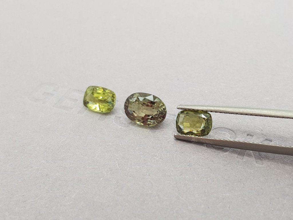 Jewelry set chrysoberyl 4.05 ct, Sri Lanka Image №4