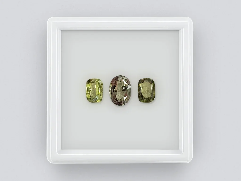 Jewelry set chrysoberyl 4.05 ct, Sri Lanka Image №1