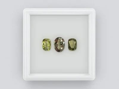 Jewelry set chrysoberyl 4.05 ct, Sri Lanka photo