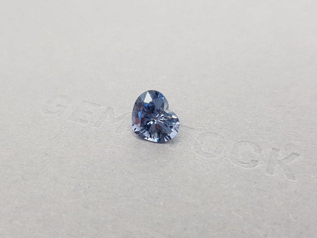 Heart cut blue spinel 3.36 ct, Tanzania Image №3