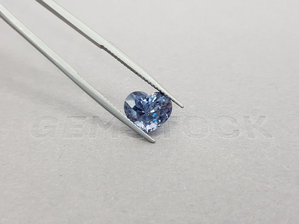 Heart cut blue spinel 3.36 ct, Tanzania Image №4