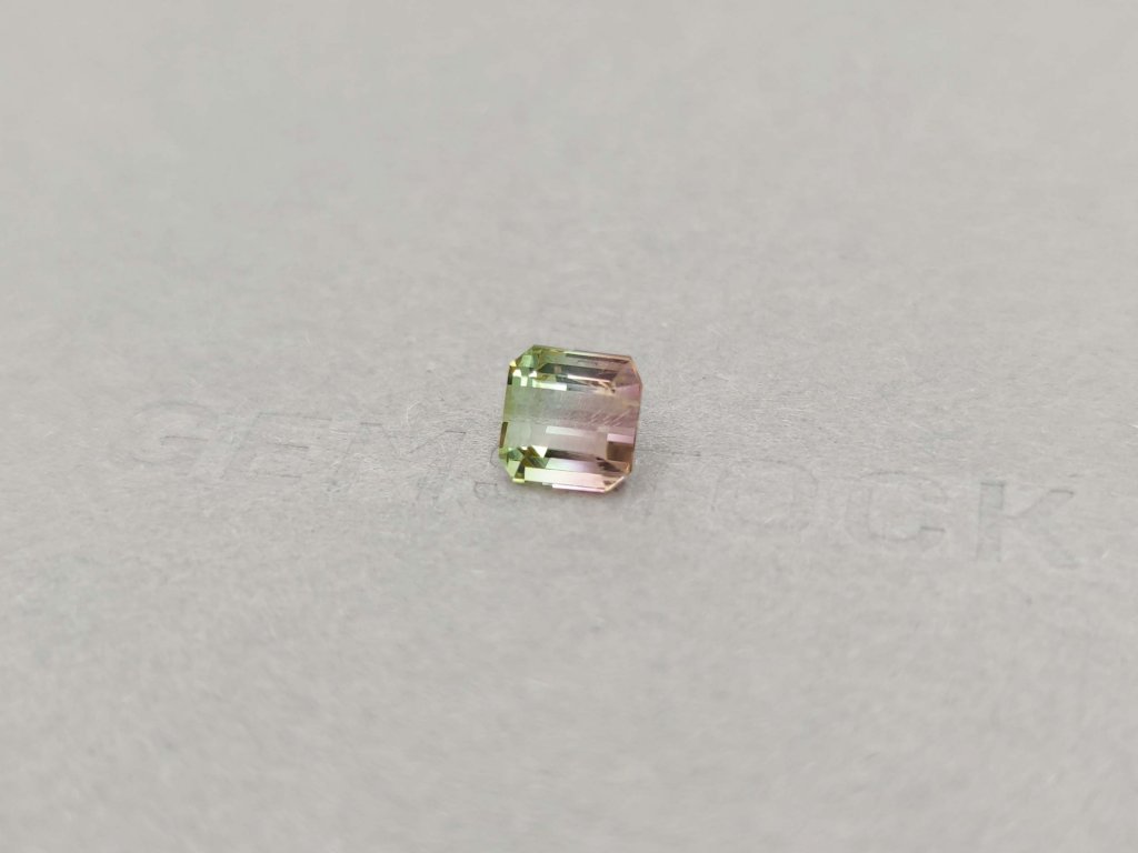 Watermelon tourmaline emerald cut 2.18 ct, Mozambique Image №4