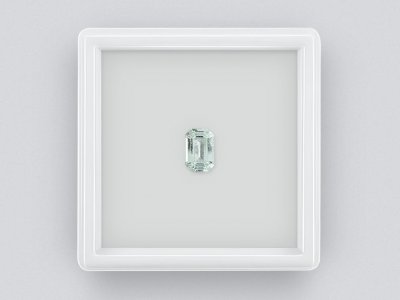 Light bluish green octagon-cut tourmaline 0.95 ct photo