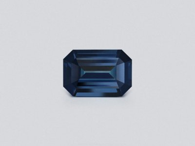Octagon-cut deep blue spinel 3.29 carats, Tanzania photo