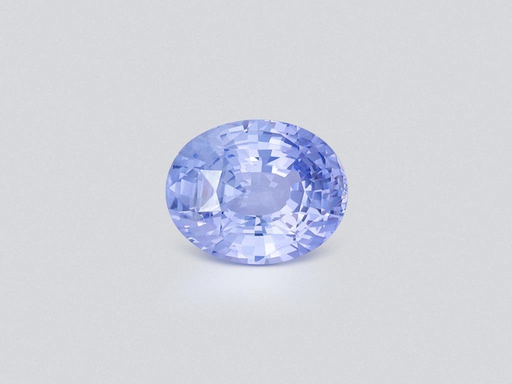 Unheated Pastel Blue sapphire in oval cut 5.05 carats, Sri Lanka  Image №1