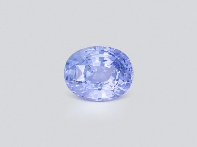 Unheated Pastel Blue sapphire in oval cut 5.05 carats, Sri Lanka  photo