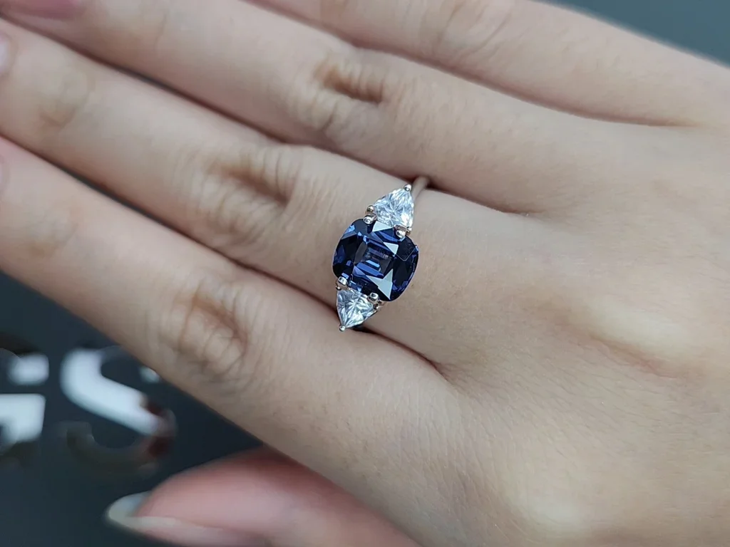 Cobalt Blue spinel in cushion cut 2.04 carats, Sri Lanka Image №5