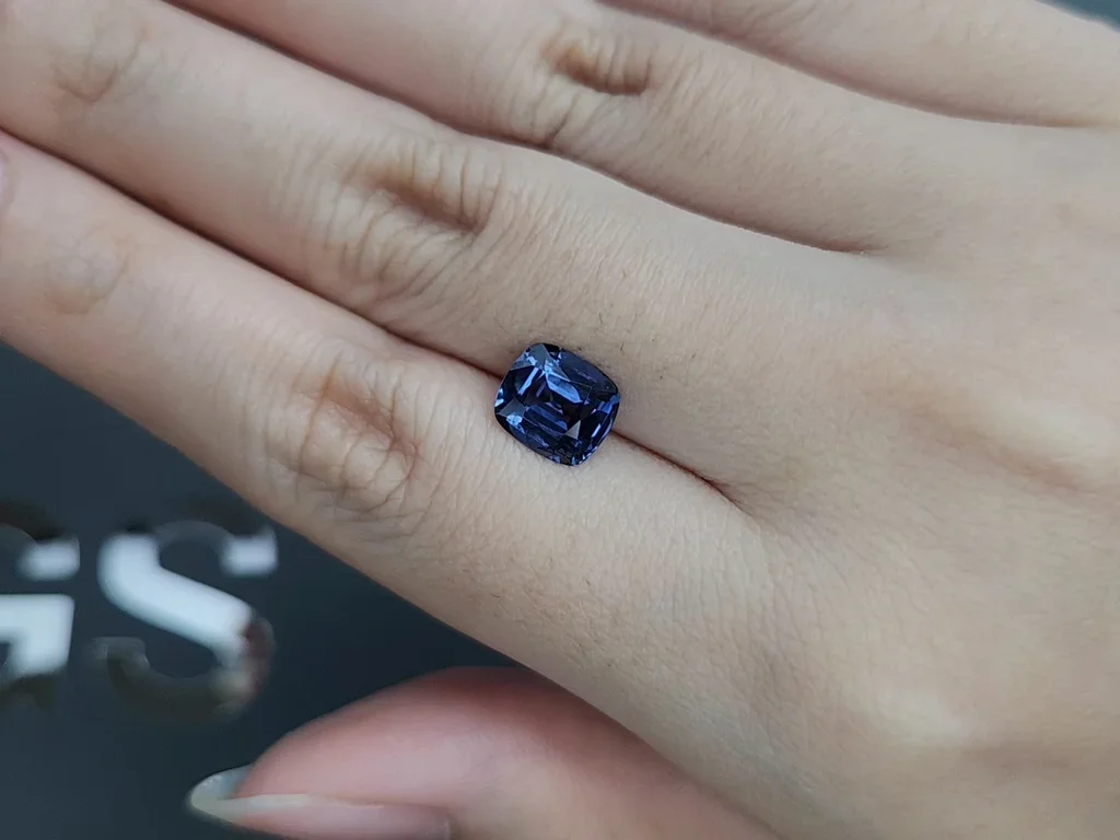 Cobalt Blue spinel in cushion cut 2.04 carats, Sri Lanka Image №2