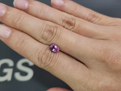 Rhodolite garnet oval cut 1.26 carats, Tanzania photo