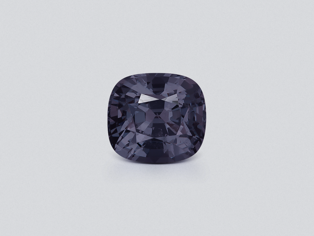 Grey spinel cushion cut  5.39 carats, Burma Image №1