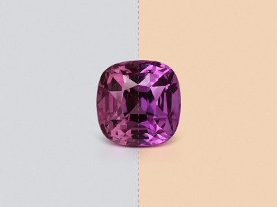 Garnet сolor сhange  сushion сut 3.17 carats,  Africa photo