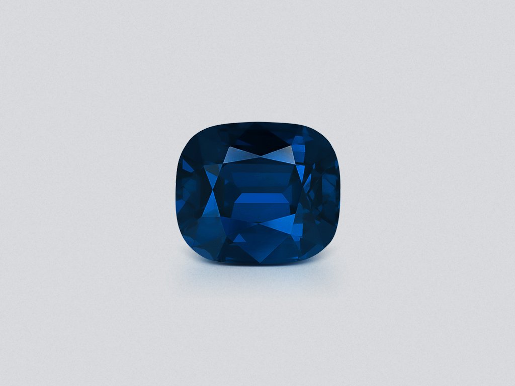 Blue spinel cushion cut 9.10 carats, Burma Image №1