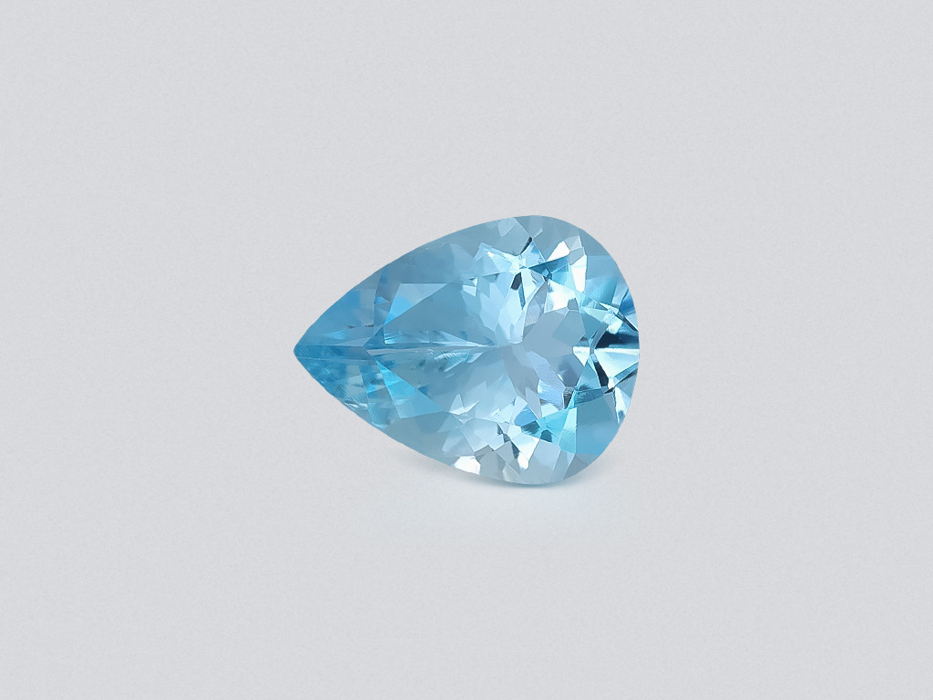 Aquamarine pear cut 2.15 carats, Madagascar  Image №1