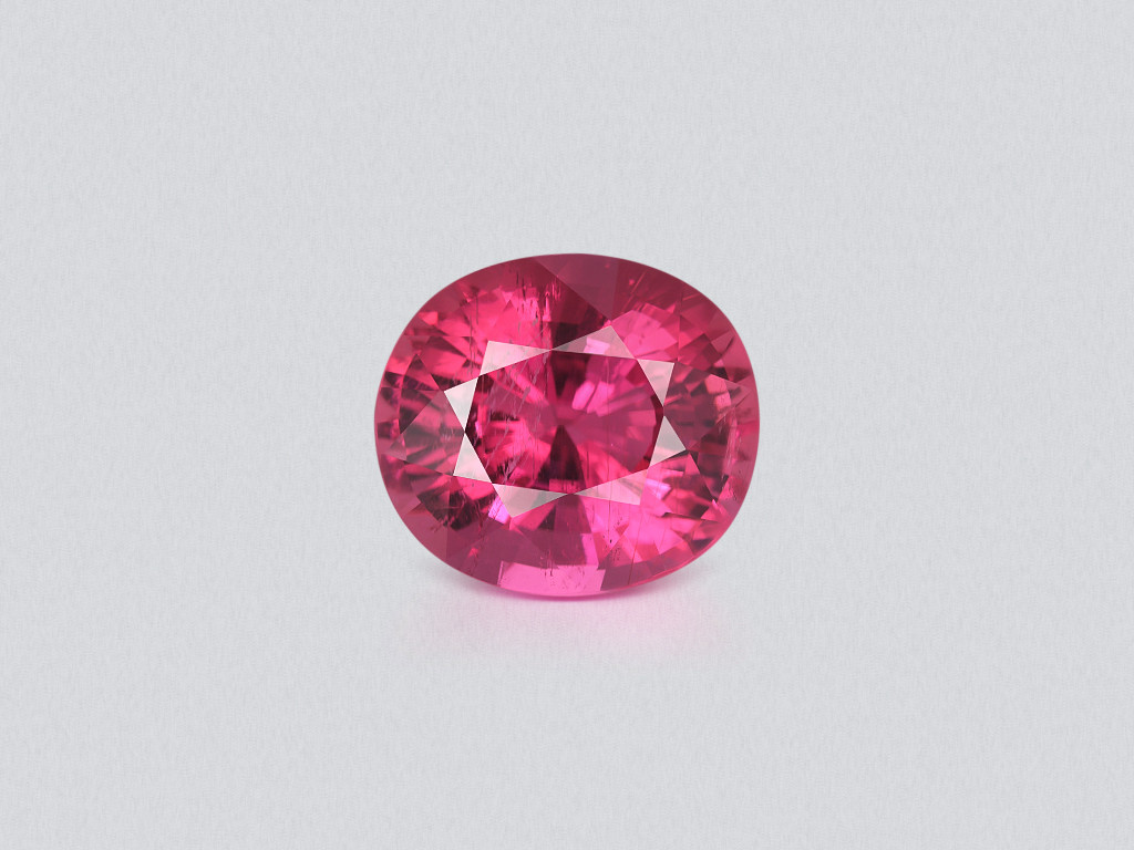 Large rubellite tourmaline oval cut 15.39 carats, Africa Image №1
