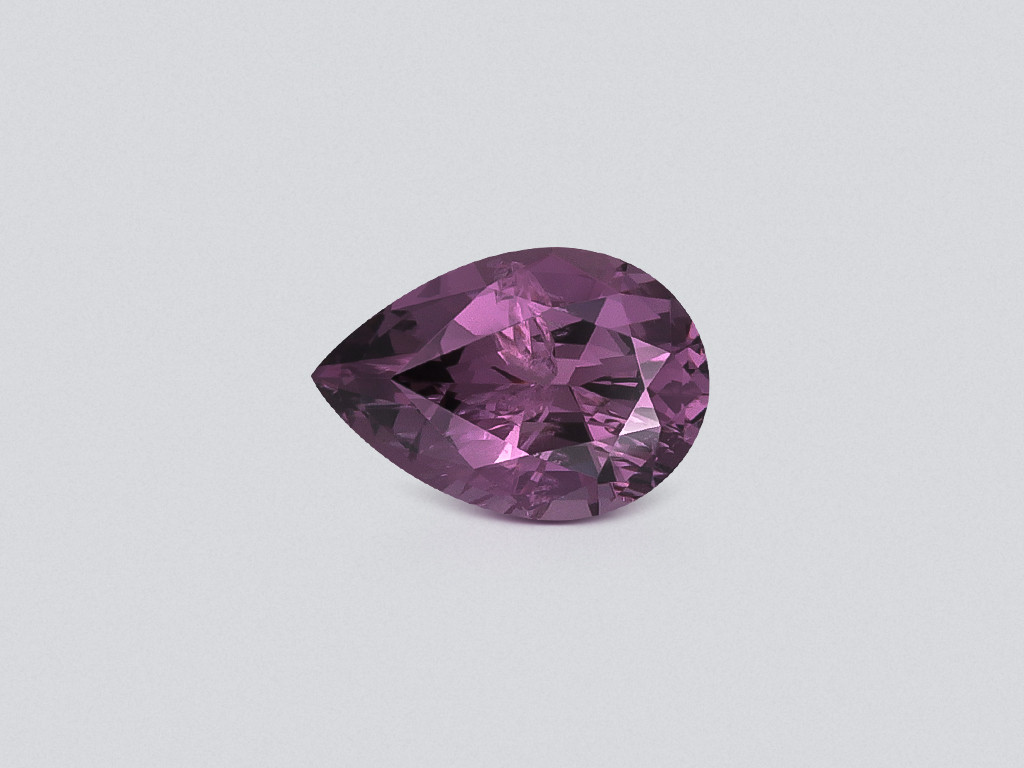 Purple spinel pear cut 0.82 carats, Tanzania Image №1