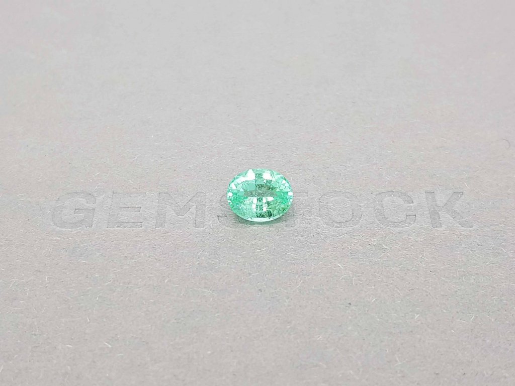Blueish green tourmaline Paraiba oval cut 1.44, Mozambique Image №2