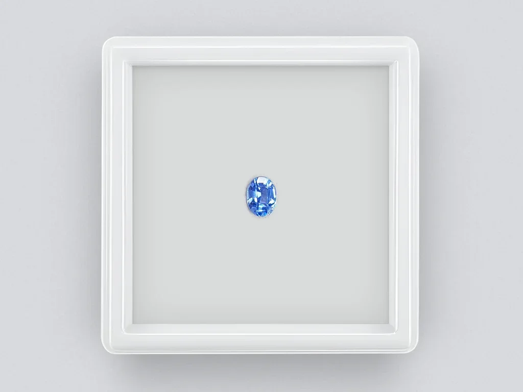 Unheated oval cut sapphire from Sri Lanka 0.78 ct Image №1