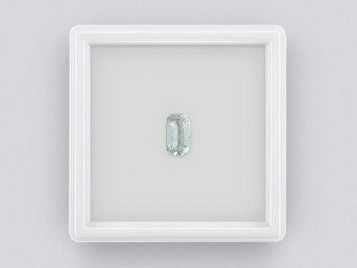Cushion cut light blue tourmaline 0.80 ct photo