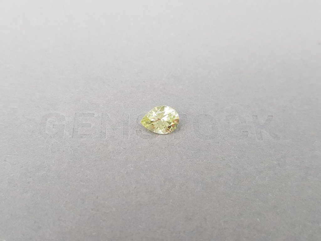 Yellow chrysoberyl pear cut 1.17 carats Image №2