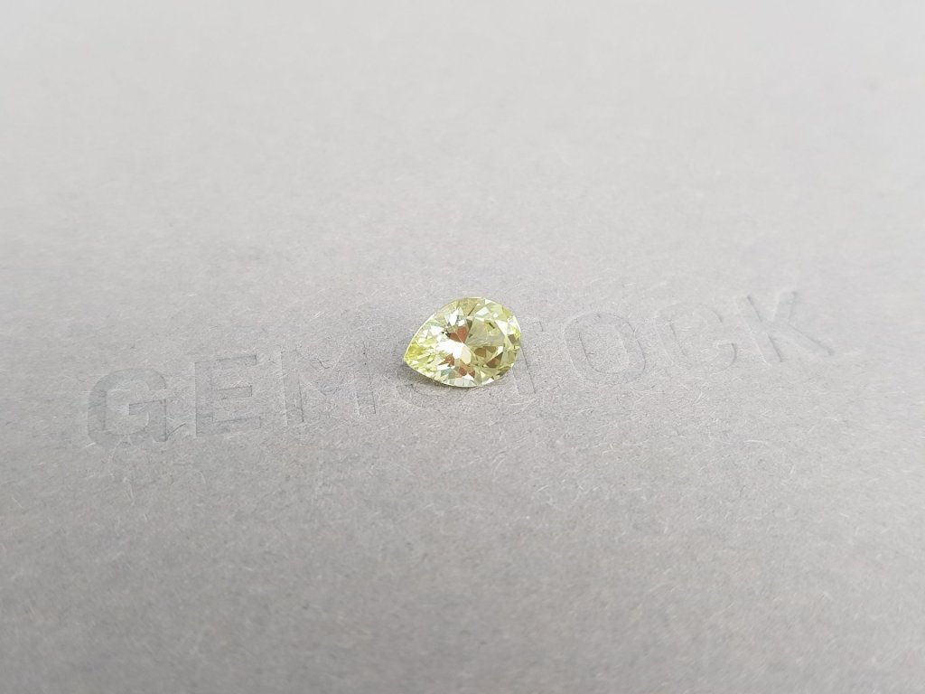 Yellow chrysoberyl pear cut 1.17 carats Image №3