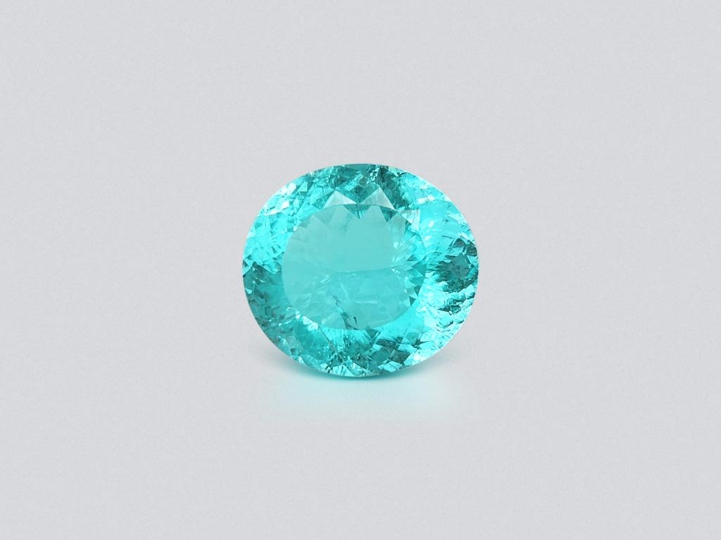 Neon blue Paraiba tourmaline in oval cut 5.75 carats, Mozambique Image №1