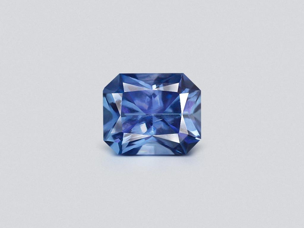 Radiant cut blue sapphire 0.94 carats, Sri Lanka Image №1