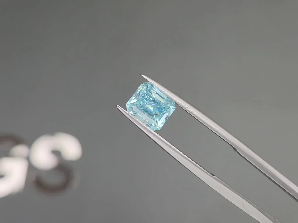 Octagon-cut Paraiba blue tourmaline 1.81 carats, Mozambique Image №3