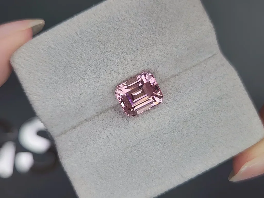 Baby Pink tourmaline in octagon cut 2.91 carats, Afghanistan Image №4