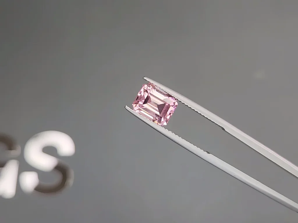 Baby Pink tourmaline in octagon cut 2.91 carats, Afghanistan Image №3
