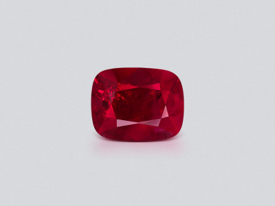 Spinel Vivid Red Pink сushion сut 1.65 carats, Burma photo