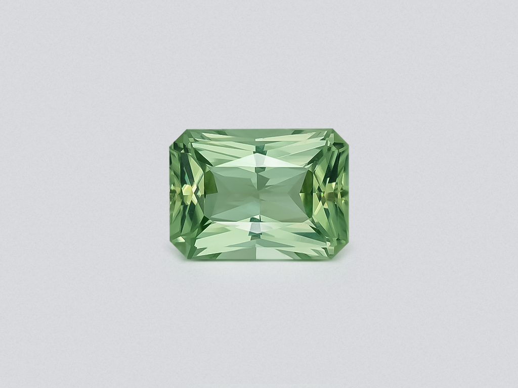 Green tourmaline radiant cut 11.15 carats, Africa Image №1