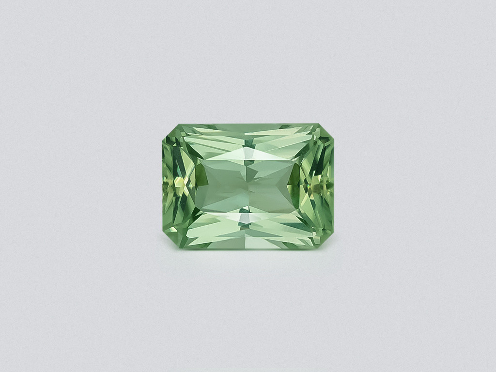 Green tourmaline radiant cut 11.15 carats, Africa Image №1