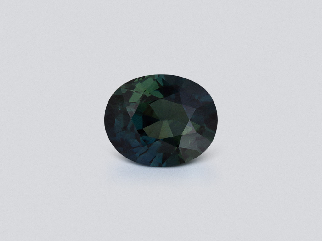 Unheated sapphire Teal oval cut 3.03 carats, Madagascar Image №1