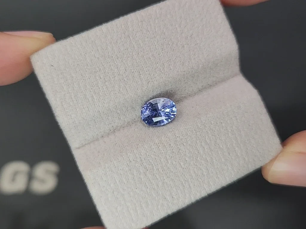 Blue sapphire oval cut 1.53 carats, Sri Lanka Image №4