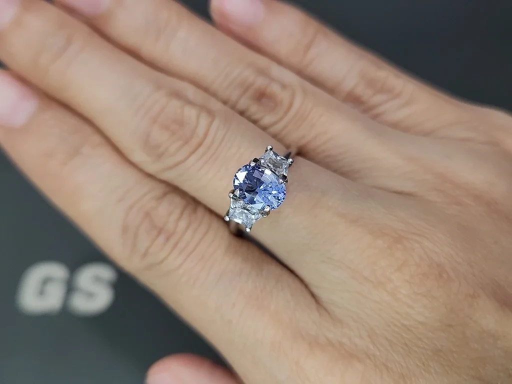 Blue sapphire oval cut 1.53 carats, Sri Lanka Image №5