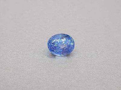 Unheated oval cut blue sapphire 14.09 ct, Sri Lanka photo