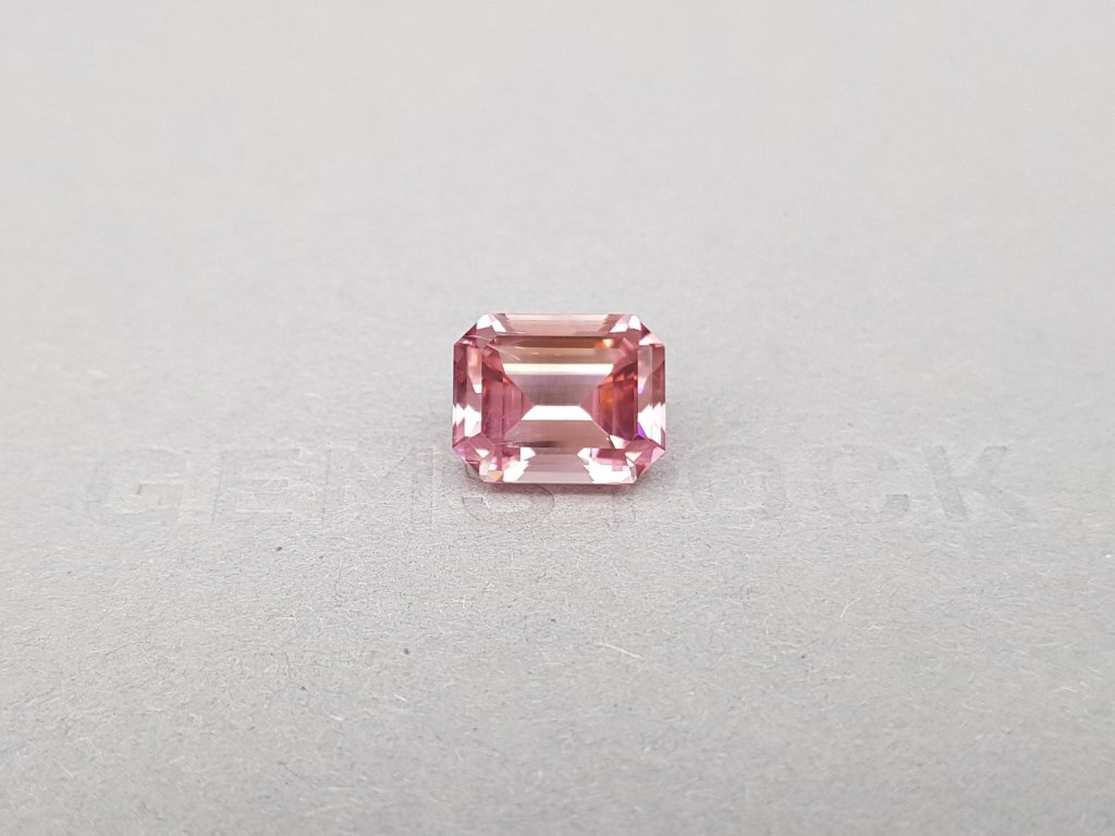 Octagon cut pink tourmaline, 6.67 ct, Congo Image №2