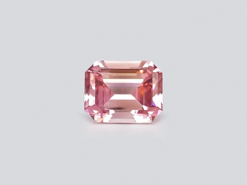 Octagon cut pink tourmaline, 6.67 ct, Congo Image №1