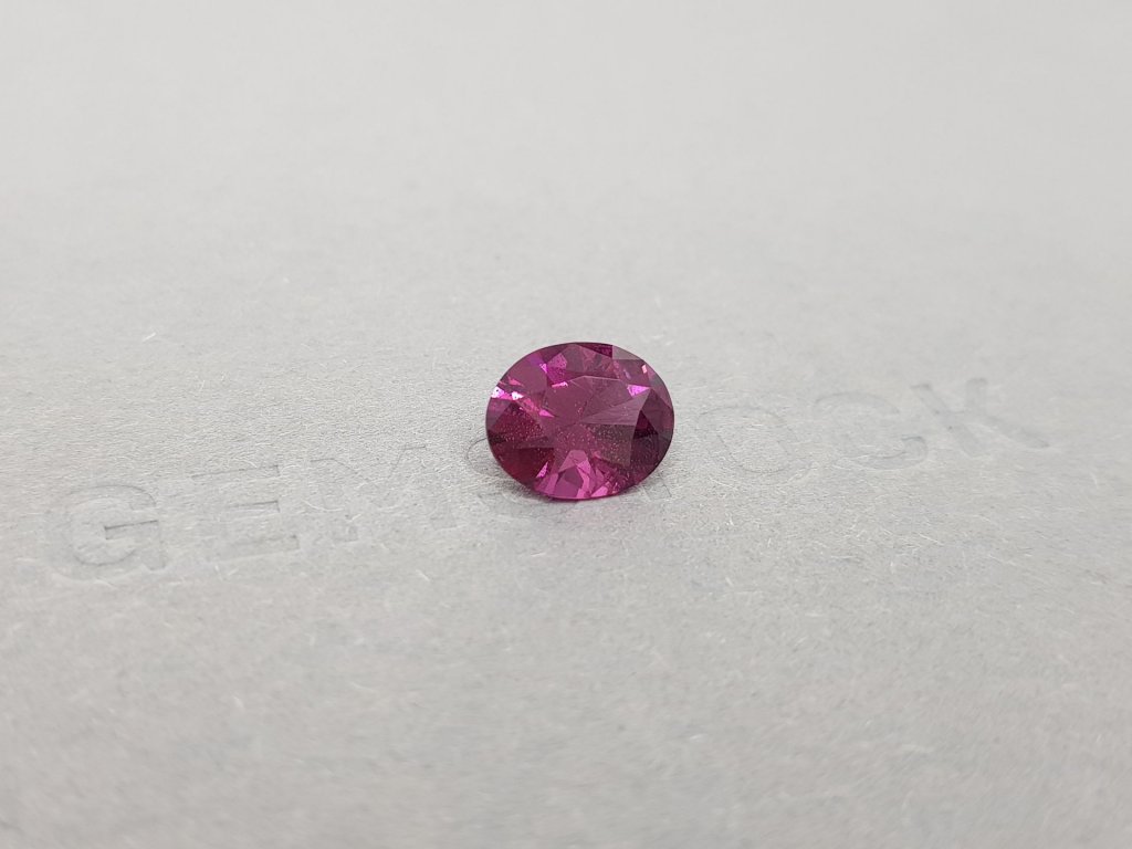Vivid purple oval cut umbalite garnet 2.59 ct, Tanzania Image №2