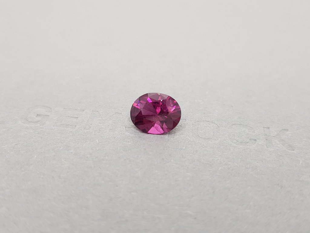 Vivid purple oval cut umbalite garnet 2.59 ct, Tanzania Image №3