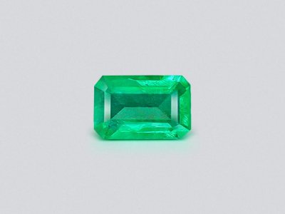 Vivid Green emerald in octagon cut 1.85 ct, Zambia photo