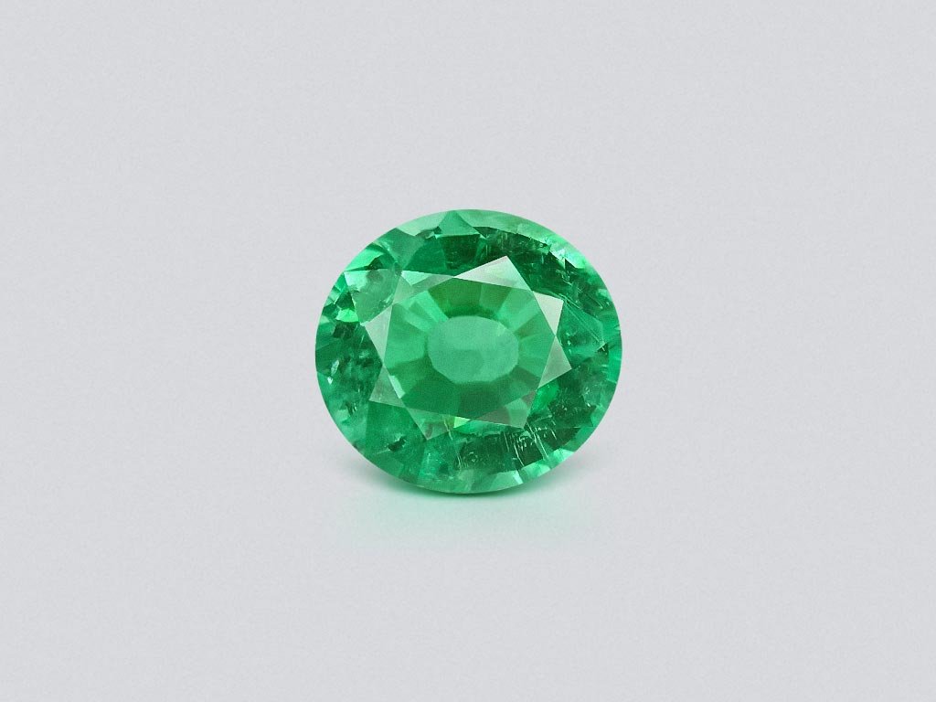 Neon green oval cut Paraiba tourmaline 9.03 carats, Mozambique  Image №1