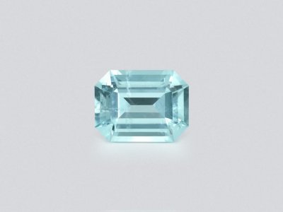 Blue Paraiba tourmaline in octagon cut 1.59 carats, Mozambique photo