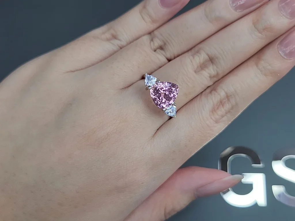 Baby Pink tourmaline in pear cut 3.04 carats, Afghanistan Image №5